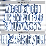 White Royal Jersey Sublimation Uniform Lightning Custom Sports Soccer White Royal Jersey Sublimation Uniform Lightning Custom Sports Soccer