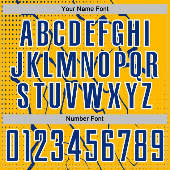 Jersey Lightning Royal-White Uniform Custom Sublimation Soccer Sports Gold Jersey Lightning Royal-White Uniform Custom Sublimation Soccer Sports Gold