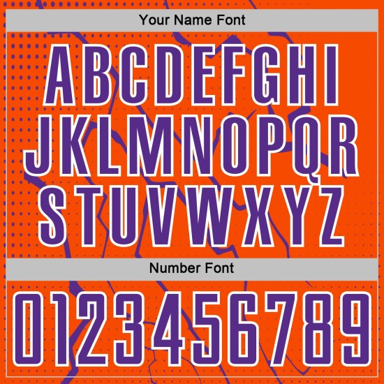 Sports Custom Sublimation Soccer Uniform Lightning Jersey Orange Purple-White