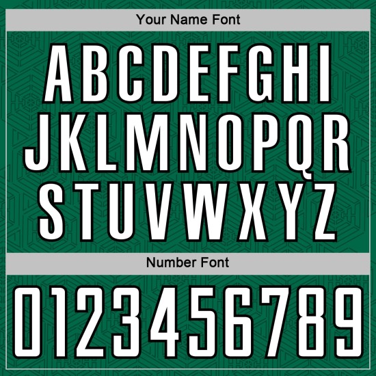 Jersey Shape Sublimation Uniform Green Geometric Soccer Kelly White-Black Custom Sports Jersey Shape Sublimation Uniform Green Geometric Soccer Kelly White-Black Custom Sports