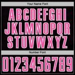 Pink-White Sublimation Soccer Sports Geometric Jersey Custom Black Uniform Shape Pink-White Sublimation Soccer Sports Geometric Jersey Custom Black Uniform Shape