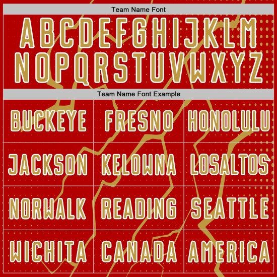 Lightning Custom Jersey Soccer Uniform Gold-White Old Red Sports Sublimation Lightning Custom Jersey Soccer Uniform Gold-White Old Red Sports Sublimation