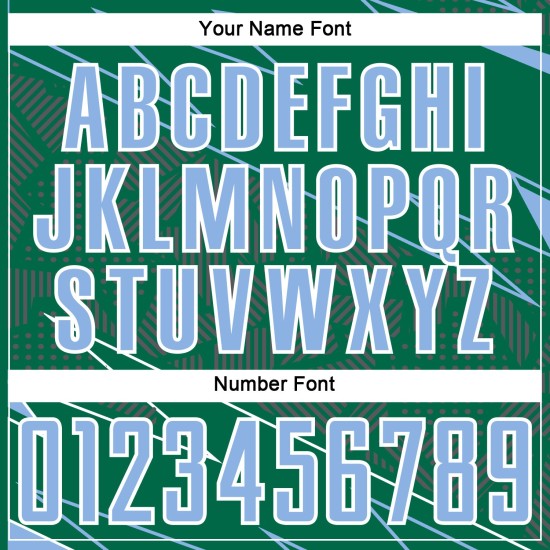 Blue-White Sports Light Sublimation Soccer Lines Green Uniform Kelly Jersey Custom Blue-White Sports Light Sublimation Soccer Lines Green Uniform Kelly Jersey Custom