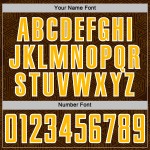 Sublimation Jersey Brown Shape Sports Geometric Uniform Gold-White Soccer Custom Sublimation Jersey Brown Shape Sports Geometric Uniform Gold-White Soccer Custom