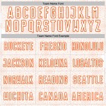 Uniform Sports Sublimation Custom Jersey Shape Orange Geometric White Soccer Uniform Sports Sublimation Custom Jersey Shape Orange Geometric White Soccer